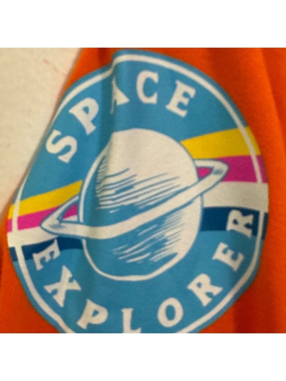 Orange Space Explorer Costume Bodysuit Chemistry Brand XL - Picture 6 of 8